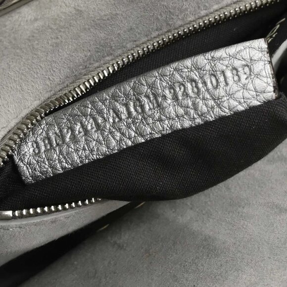 Fendi Metallic Silver Leather Peekaboo 2way Handbag 8BN244-AJGM-228-0189 XX07408 - Picture 8 of 9